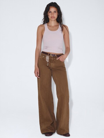 Dr. Denim Regular Jeans 'Rhue Low Wide Jeans' in Bruin