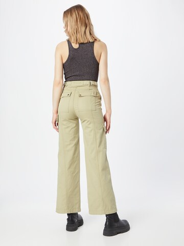 Wide Leg Pantalon cargo Warehouse en vert