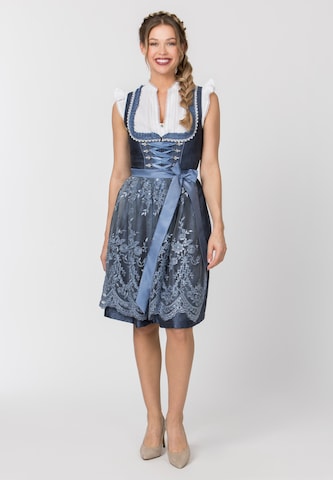 STOCKERPOINT Dirndl 'Bianca' in Blau: Vorderseite