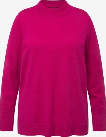 Pull-over Ulla Popken en rose : devant