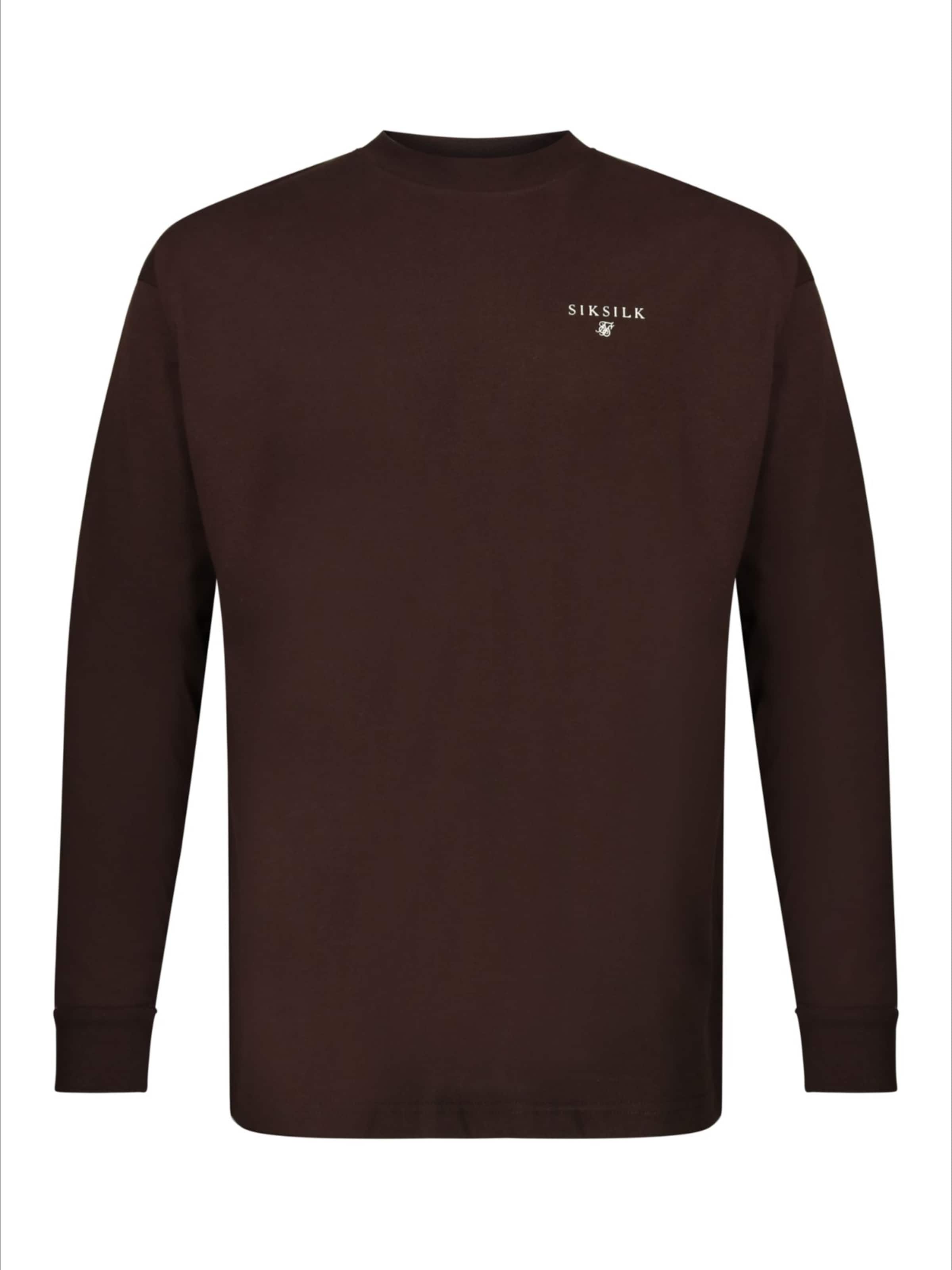Maglietta di SikSilk in marrone: frontale