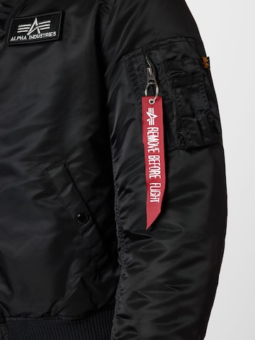 ALPHA INDUSTRIES Between-Season Jacket 'MA-1 D-Tec SE' in Black