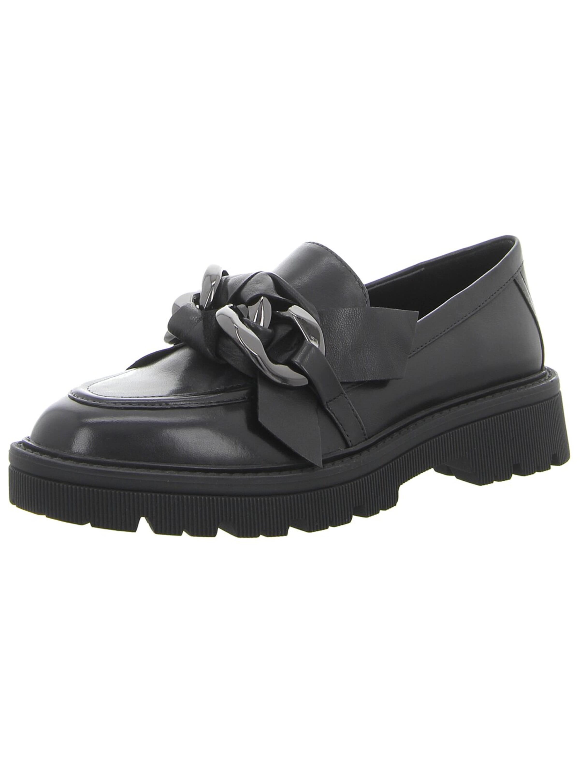 Regarde le Ciel Slippers in Black: front