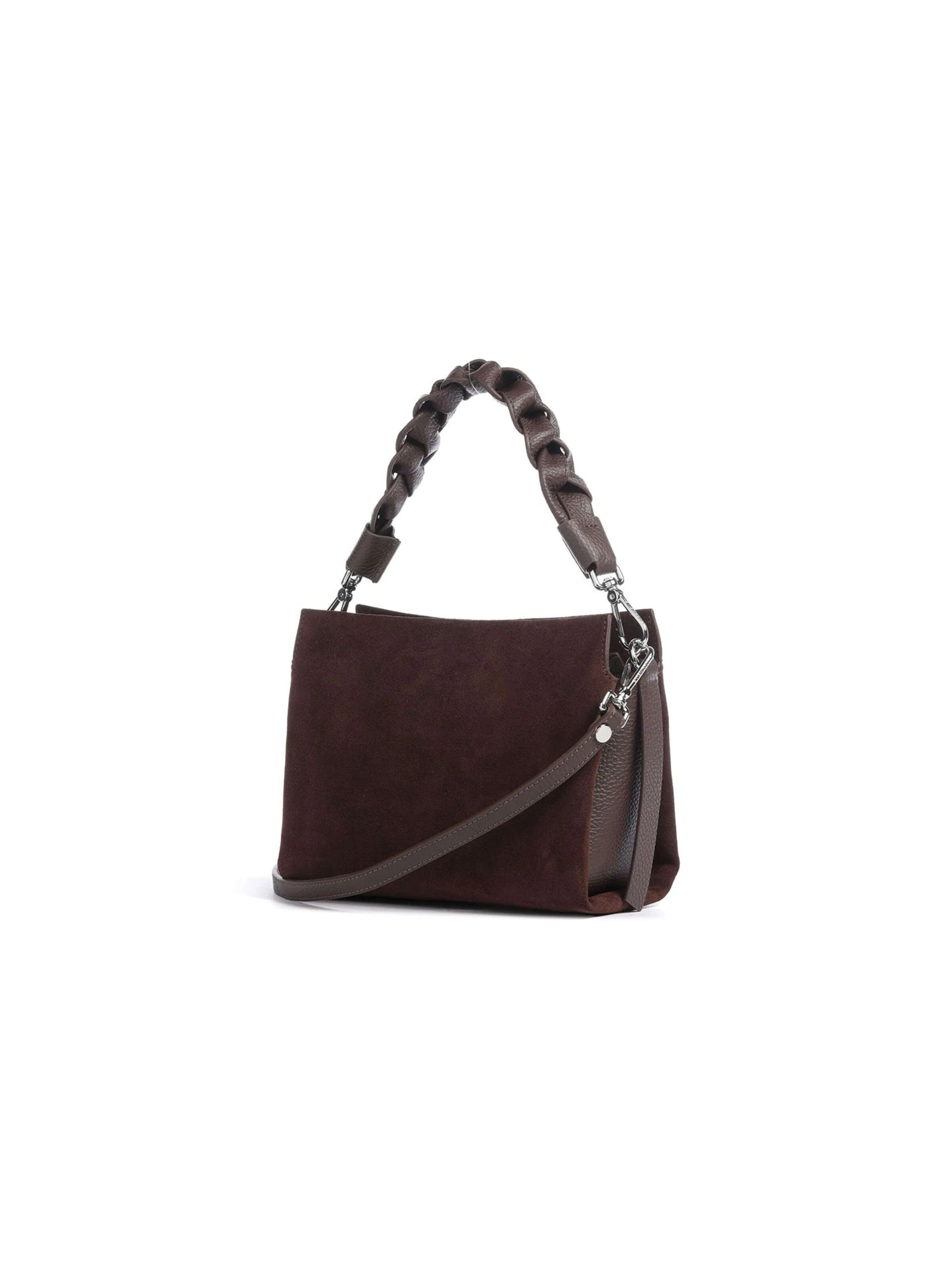 Coccinelle Handtas 'Boheme Suede Bimaterial' in Bruin