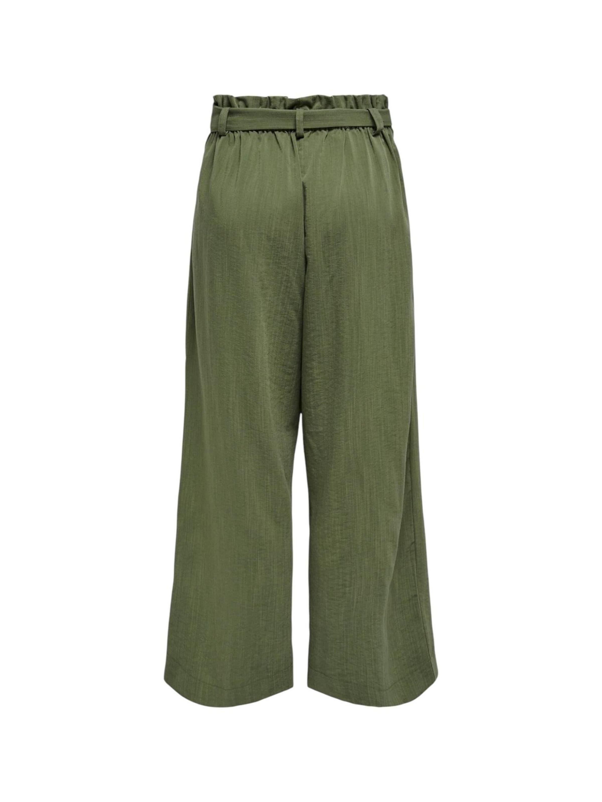 Wide leg Pantaloni 'Onlmarsa Solid Paperbag Wvn Noos 15269628' di ONLY in verde