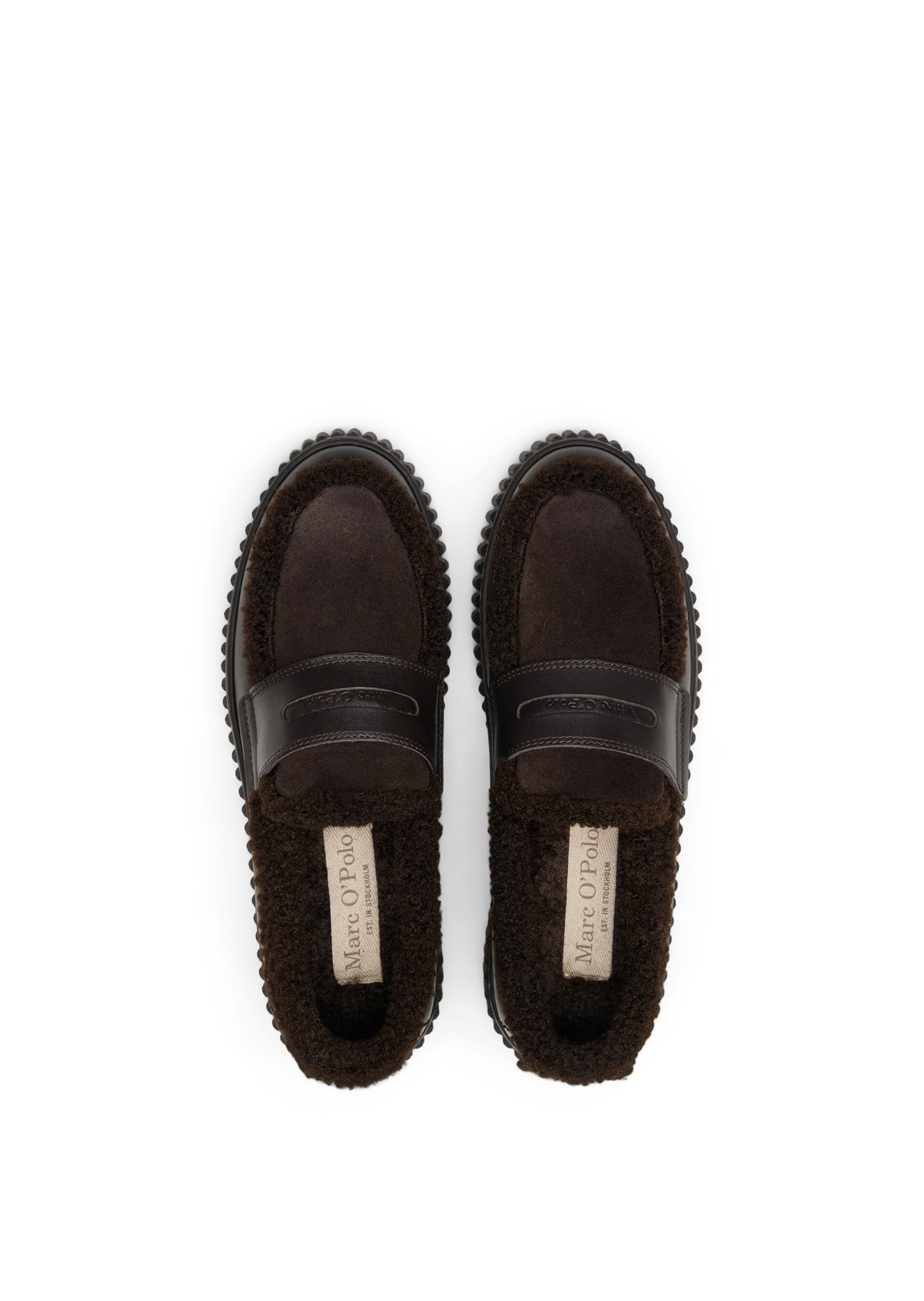 Marc O'Polo Slipper 'Bianca' in Braun: oben