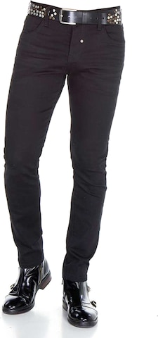 CIPO & BAXX Slimfit Jeans in Schwarz