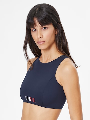 Tommy Hilfiger Underwear صدرية قطعة علوية من البيكيني بلون أزرق: الأمام