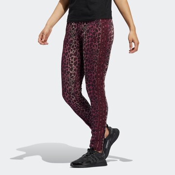 ADIDAS ORIGINALS Skinny Leggings in Red: front