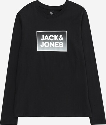 Jack & Jones Junior - Camisola 'STEEL' em preto: frente