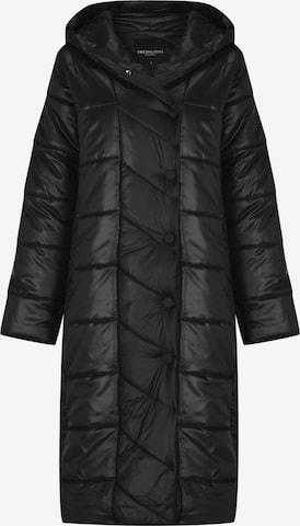 FRESHLIONS Steppmantel 'Eva' in Schwarz: Vorderseite