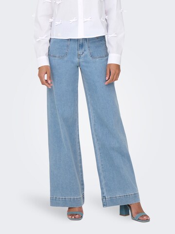 ONLY - Pierna ancha Vaquero 'MADELINE' en azul: frente