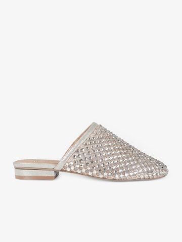 Clogs di EXE in oro: frontale