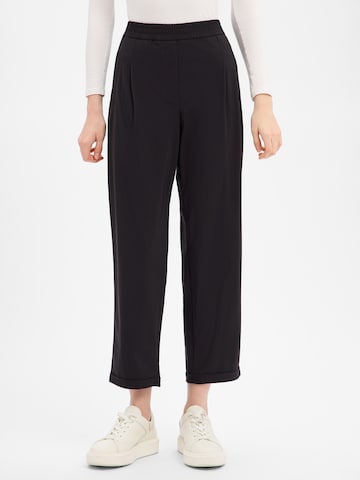 Regular Pantalon à pince Marc Cain en noir : devant