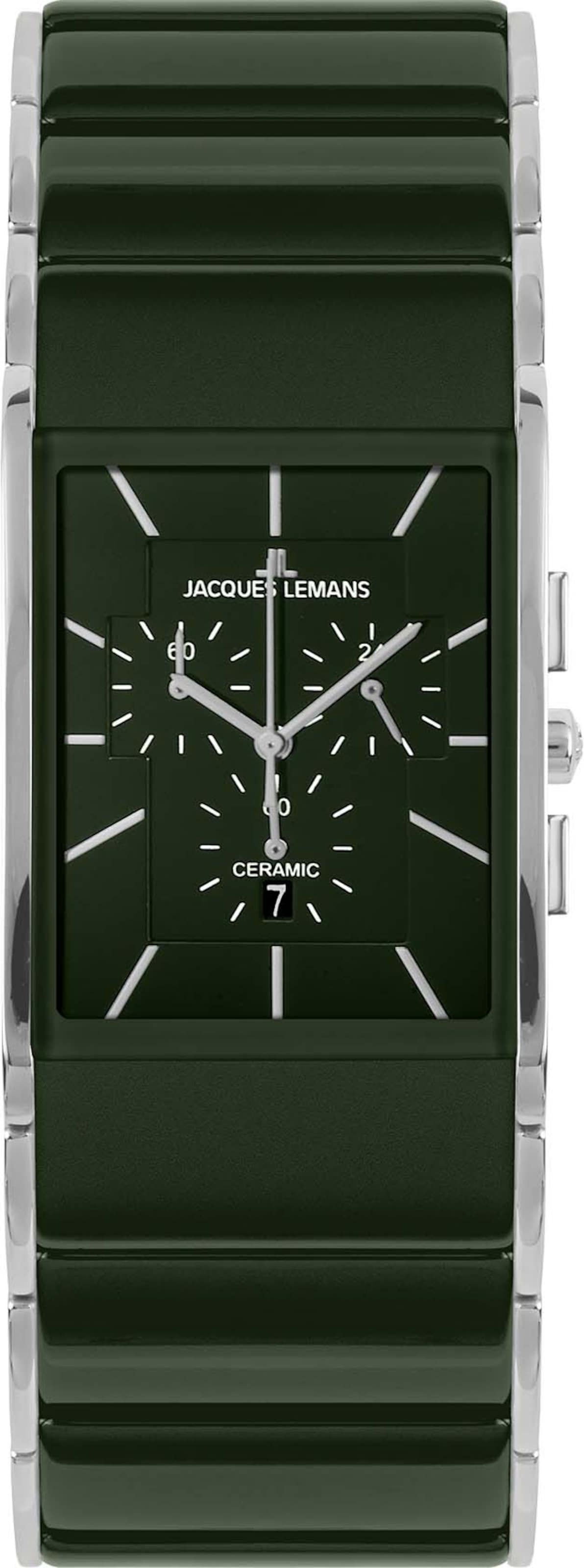 Jacques Lemans Uhr in Grün: Vorderseite