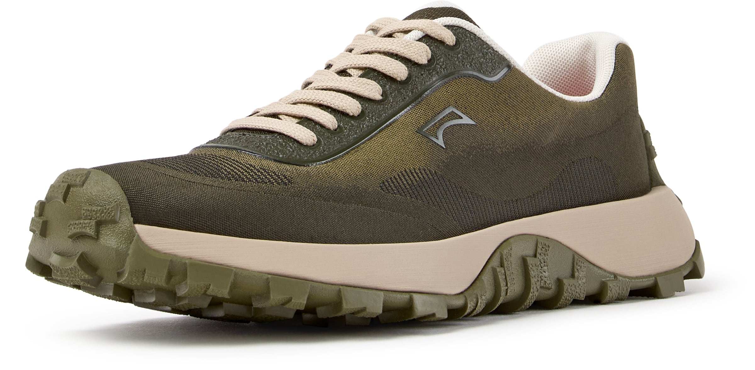 CAMPER Platform trainers ' Drift Trail ' in Green: front