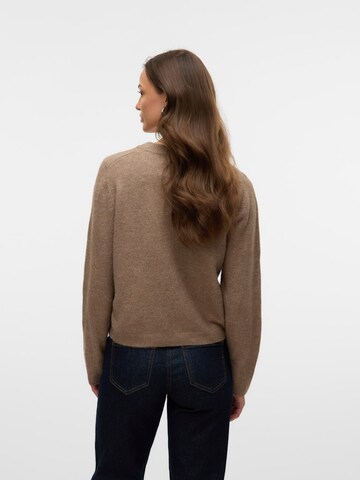 VERO MODA Πλεκτή ζακέτα 'VMFiona' σε καφέ