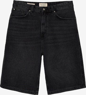 Pull&Bear Regular Jeans in Zwart: voorkant