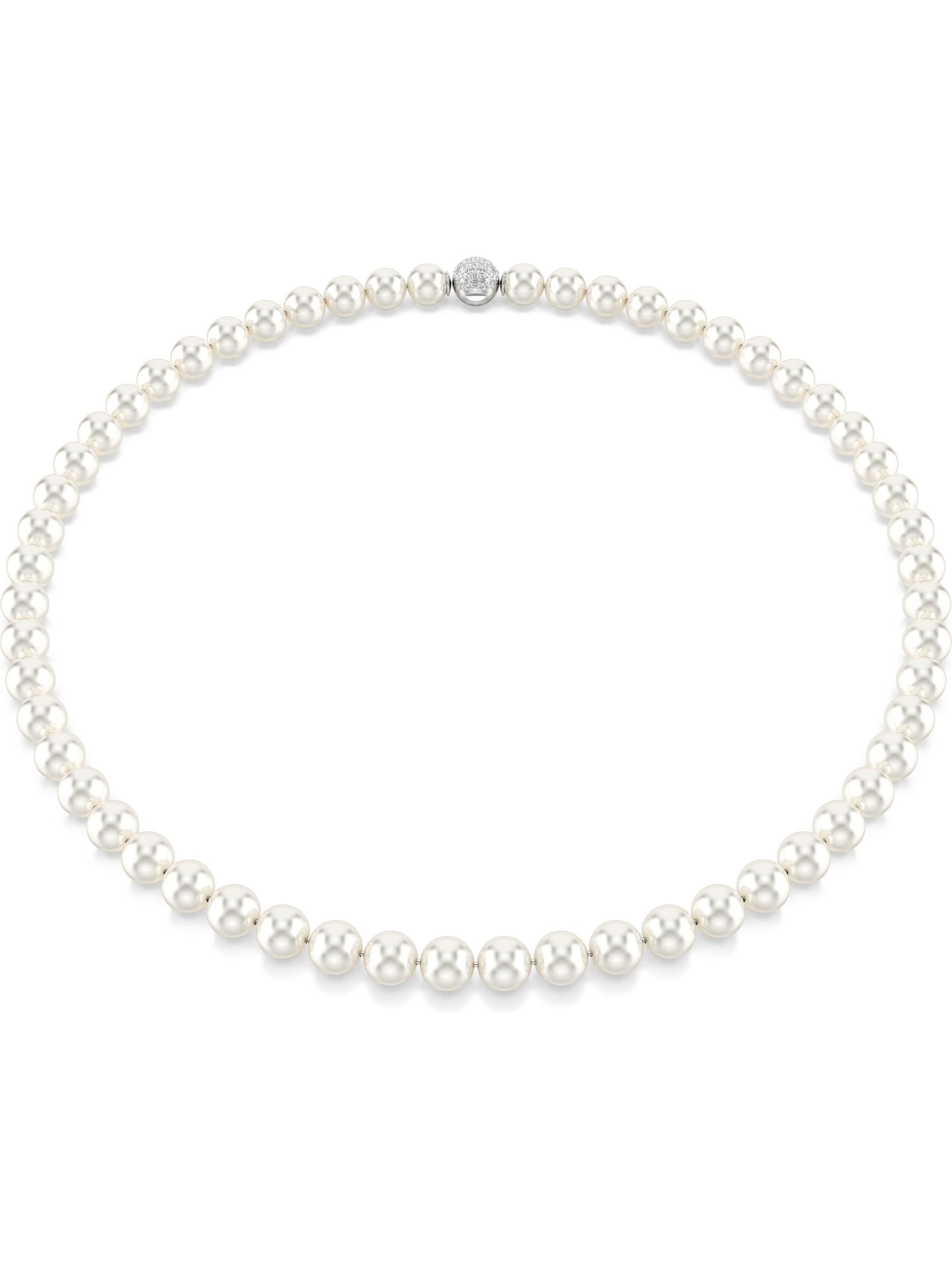 Swarovski Necklace in White: front