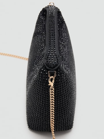 MANGO Clutch 'Aina' in Zwart