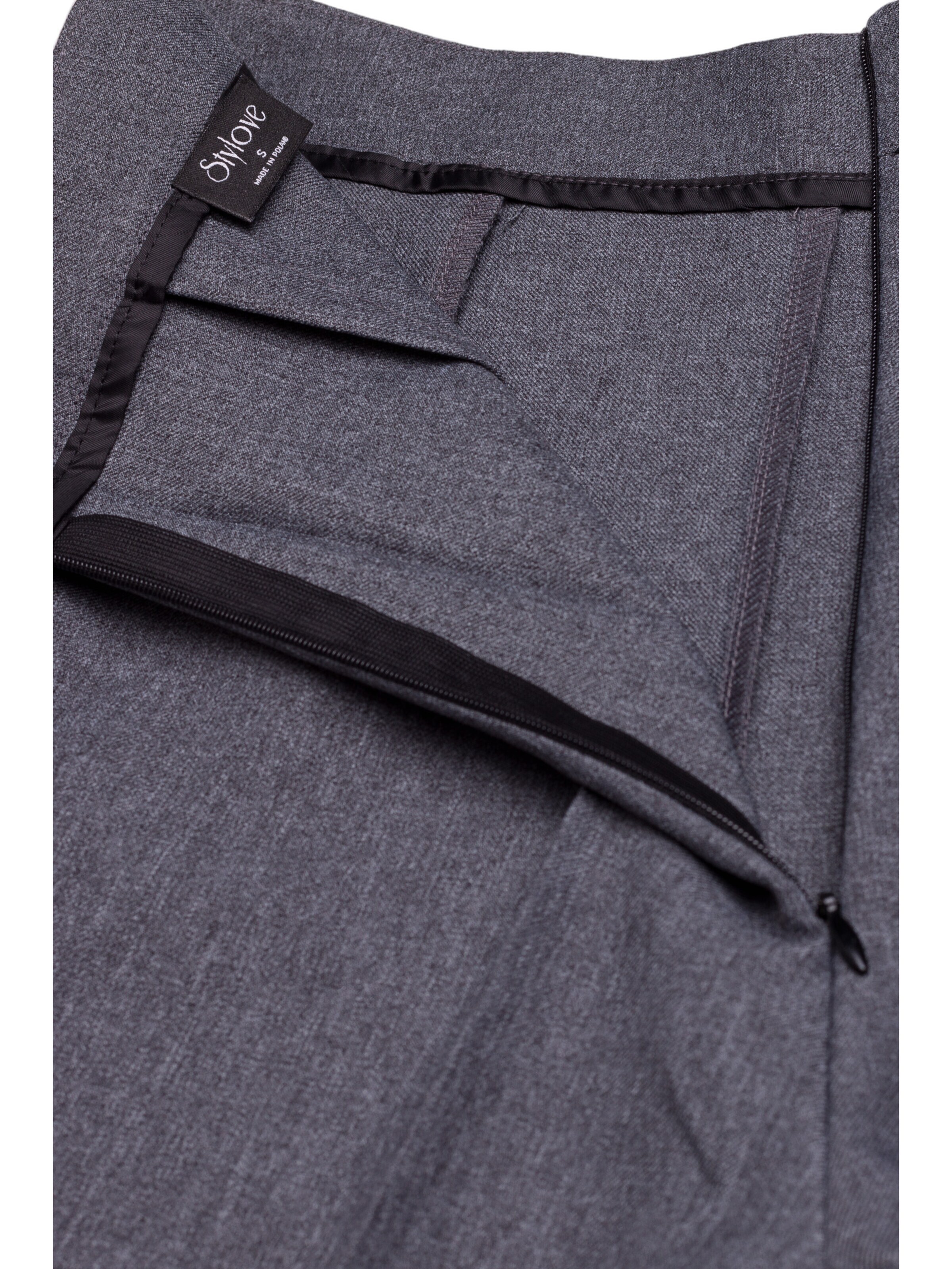 Bootcut Pantaloni cu dungă ' S371 ' de la Stylove pe gri