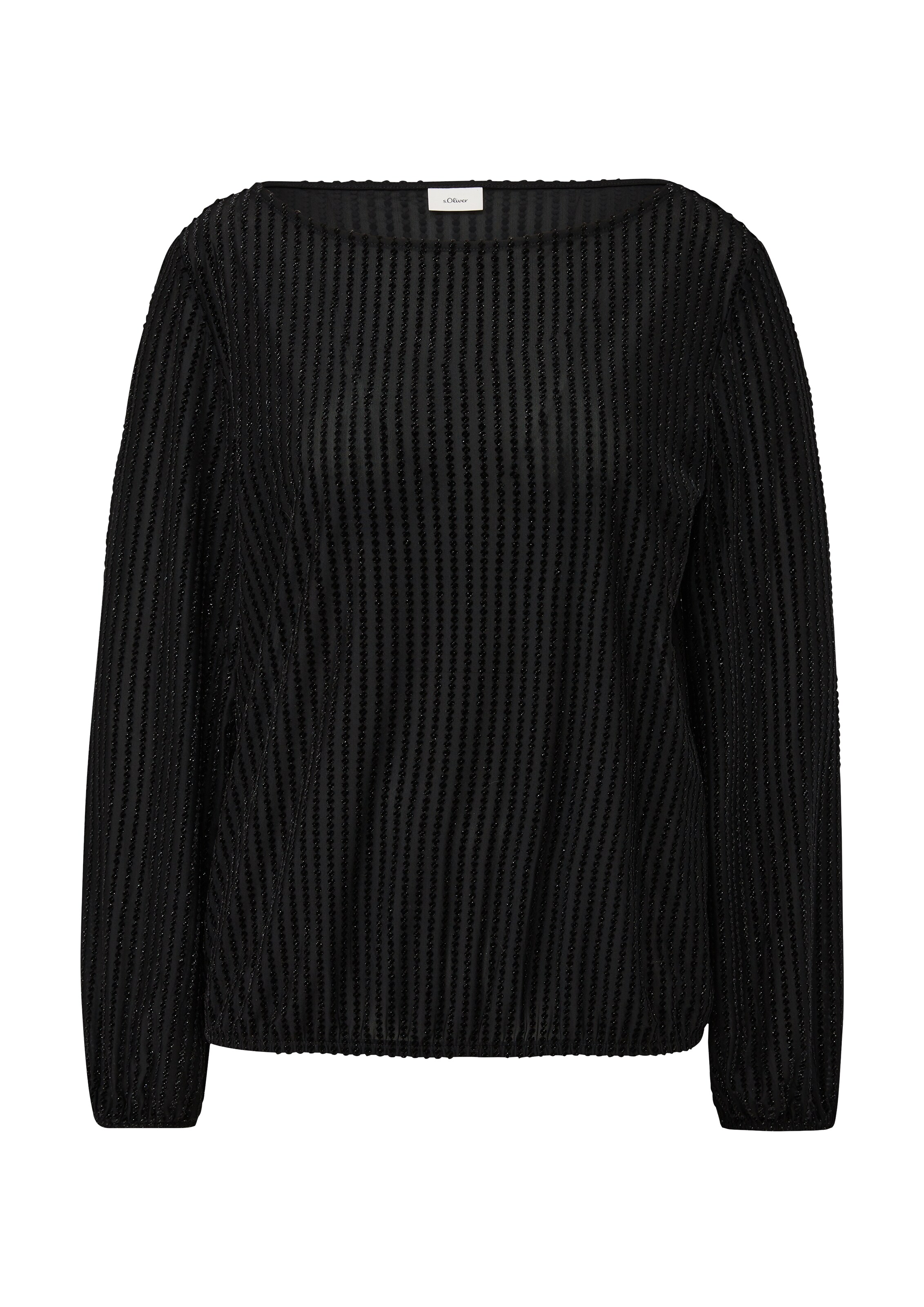 T-shirt s.Oliver BLACK LABEL en noir : devant