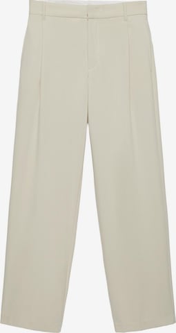 Pull&Bear Wide Leg Laskoshousut värissä beige: etupuoli