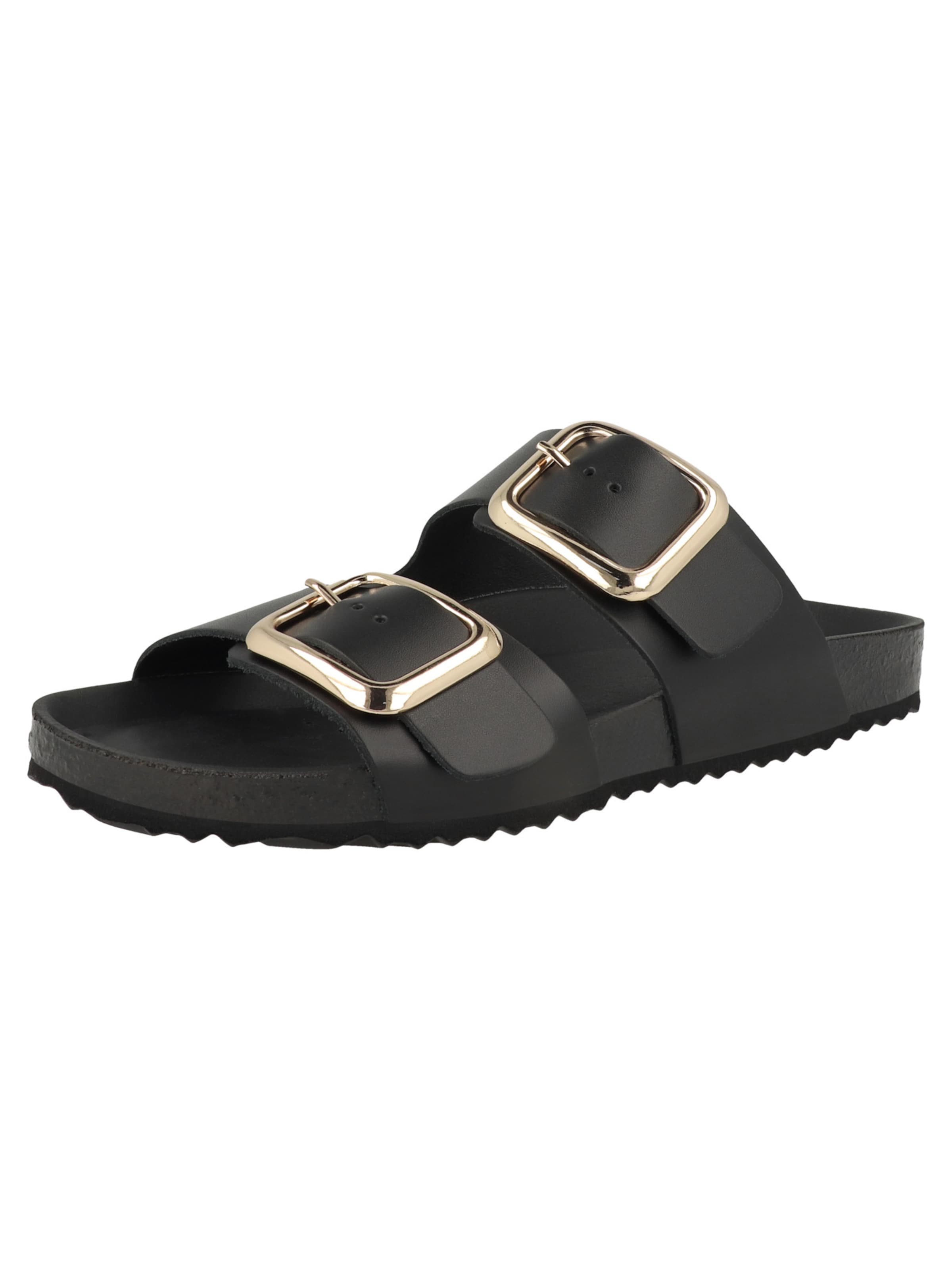 GEOX Pantolette 'D Brionia R B' in Schwarz: Vorderseite