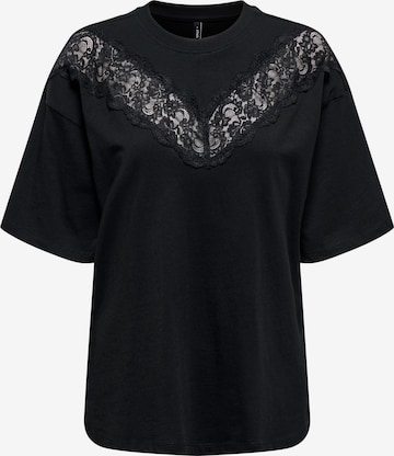 ONLY - Camiseta en negro: frente