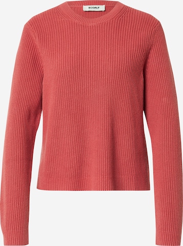 ECOALF Sweter 'INGAALF' w kolorze czerwony: przód