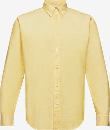 Coupe regular Chemise ESPRIT en jaune : devant