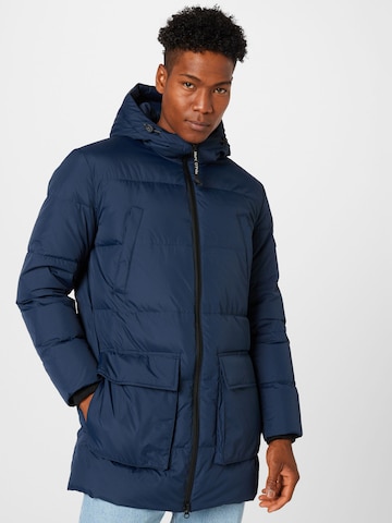 Marc O'Polo Winterjas in Blauw: voorkant