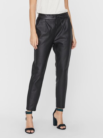 VERO MODA Tapered Bundfaltenhose 'Eva' in Schwarz: predná strana