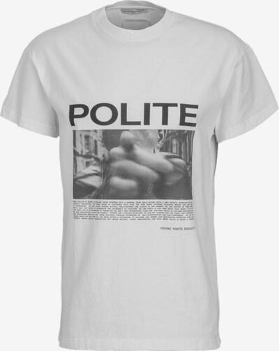 Young Poets T-Shirt 'Daylen' in grau / schwarz / offwhite, Produktansicht