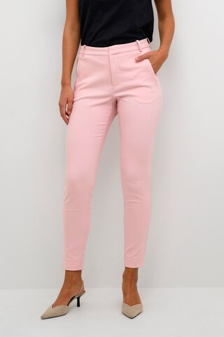 Coupe slim Pantalon 'Vanessa' InWear en rose : devant