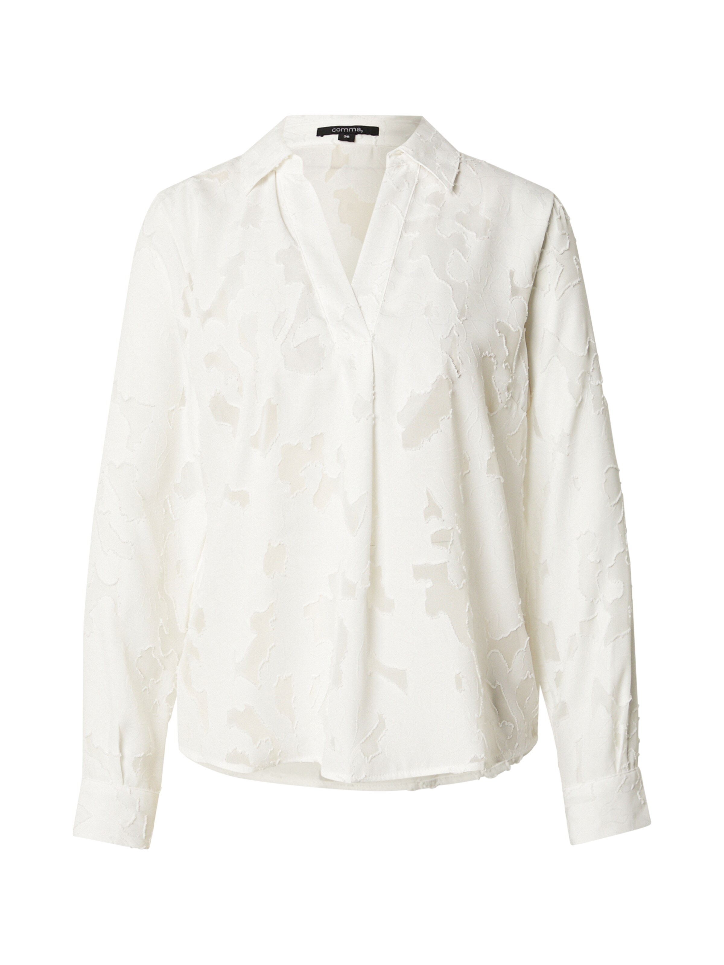 COMMA Μπλούζα σε λευκό: μπροστά