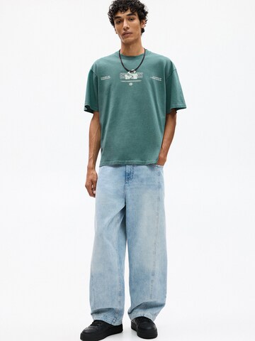 T-Shirt Pull&Bear en vert