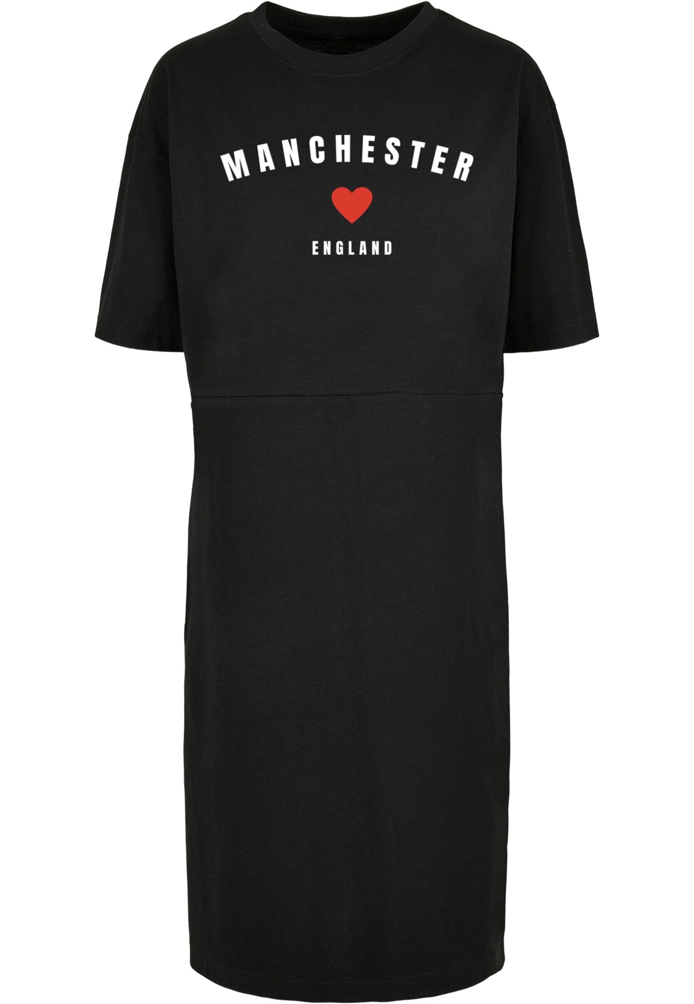 Merchcode Kleid 'Manchester' in Schwarz: Vorderseite