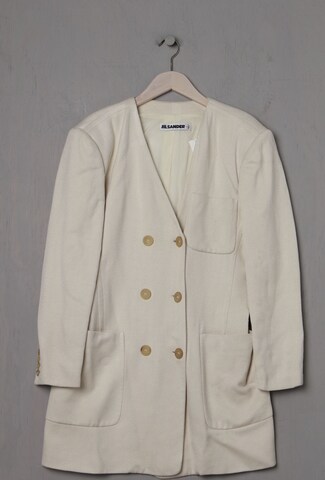 JIL SANDER Jacket & Coat in M-L in White: front