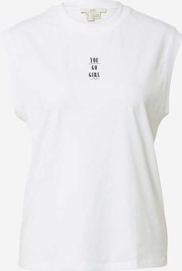 EDC BY ESPRIT Shirt in schwarz / weiß, Produktansicht