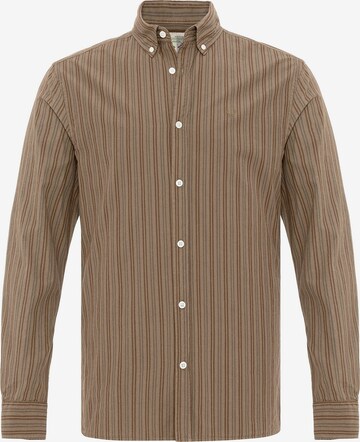 By Diess Collection - Ajuste regular Camisa en marrón: frente