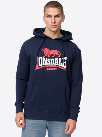 LONSDALE Sweatshirt 'THURNING' in Blue: front
