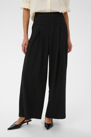 Kaffe Wide leg Trousers 'Victorina' in Black: front