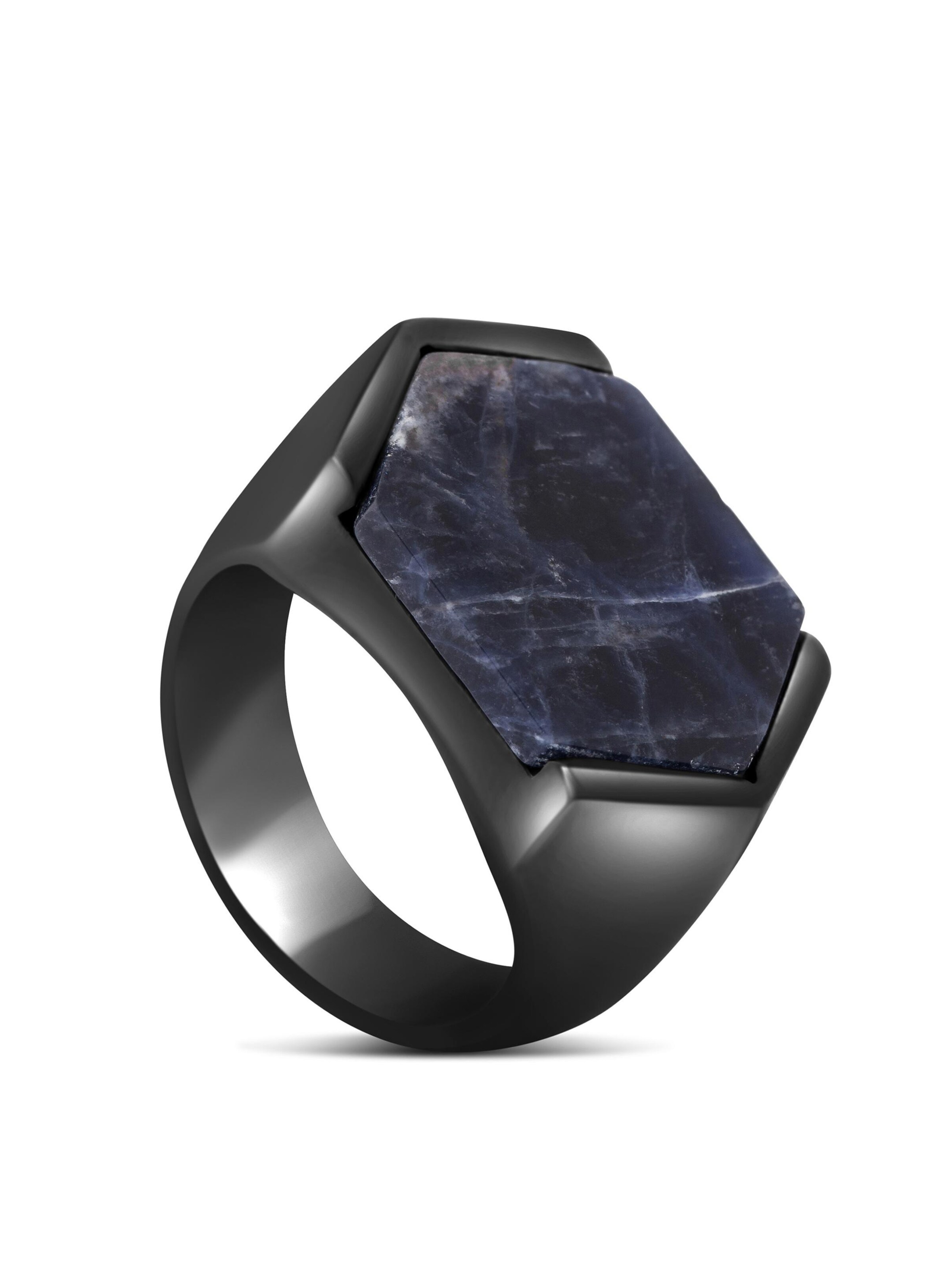 Akitsune Ring 'Abyss' in Blue: front