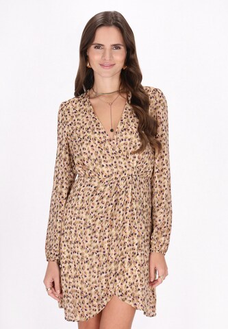 faina Φόρεμα κοκτέιλ 'Fashion Look' σε μπεζ: μπροστά