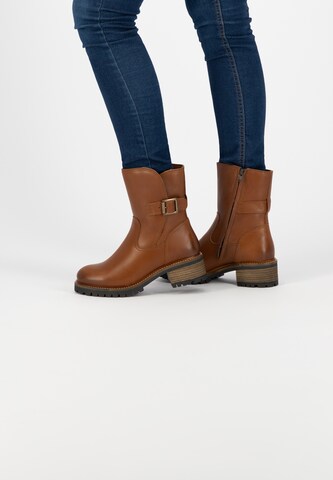 Mysa Ankle Boots in Brown: front