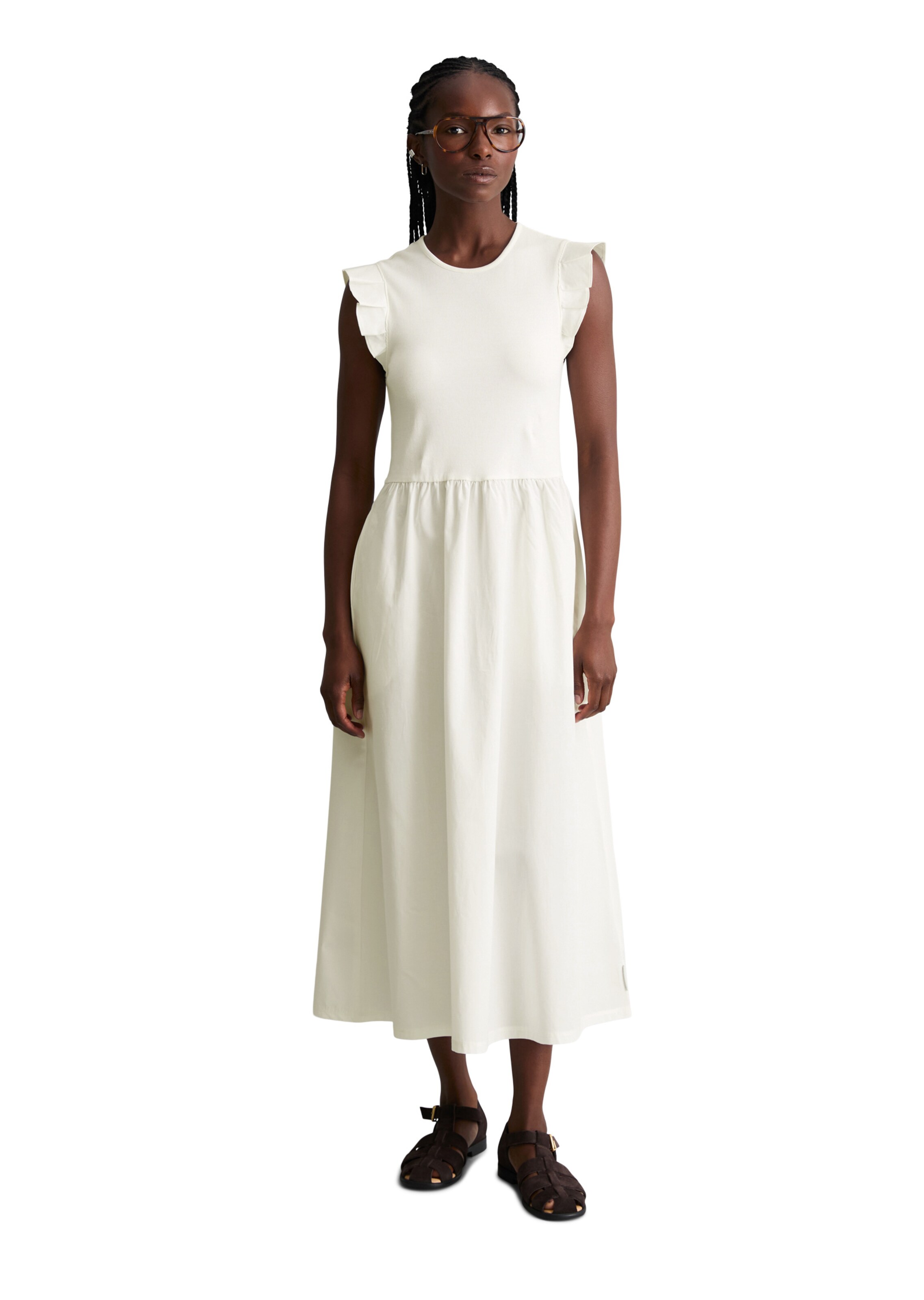 Robe Marc O'Polo DENIM en blanc : devant