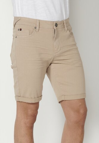 KOROSHI regular Jeans i beige