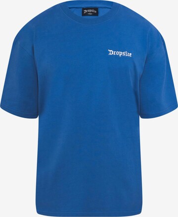 Dropsize T-shirt 'Heavy Embo' i blå: framsida