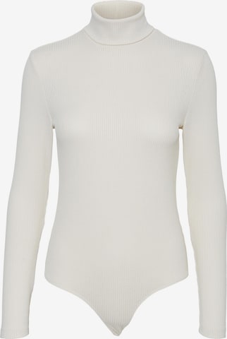 Vero Moda Aware Shirt Bodysuit 'Ruthie' in Beige: front